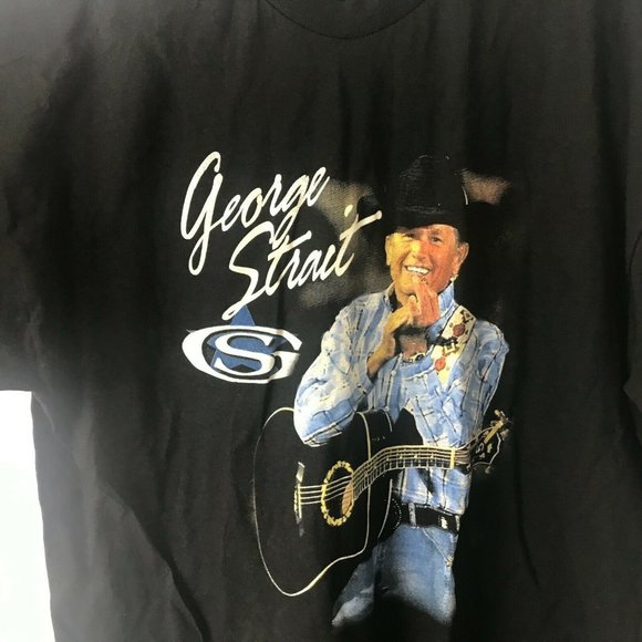 George Strait 2019 Tour 2019 Chris Stapleton Atlanta Georgia Black Tshirt XL - Picture 2 of 4